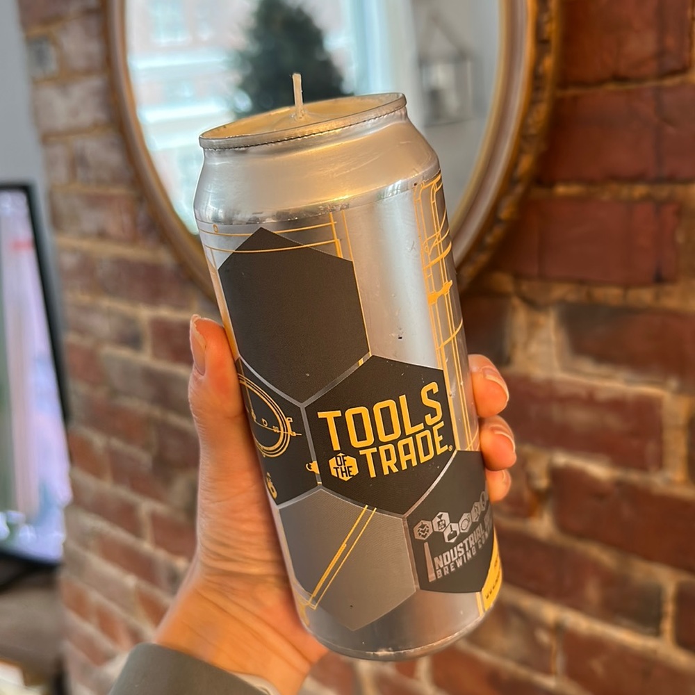 Homemade beer candle!